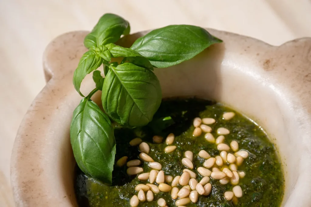 Soupe au pistou et légumes au restaurant Lou Balico