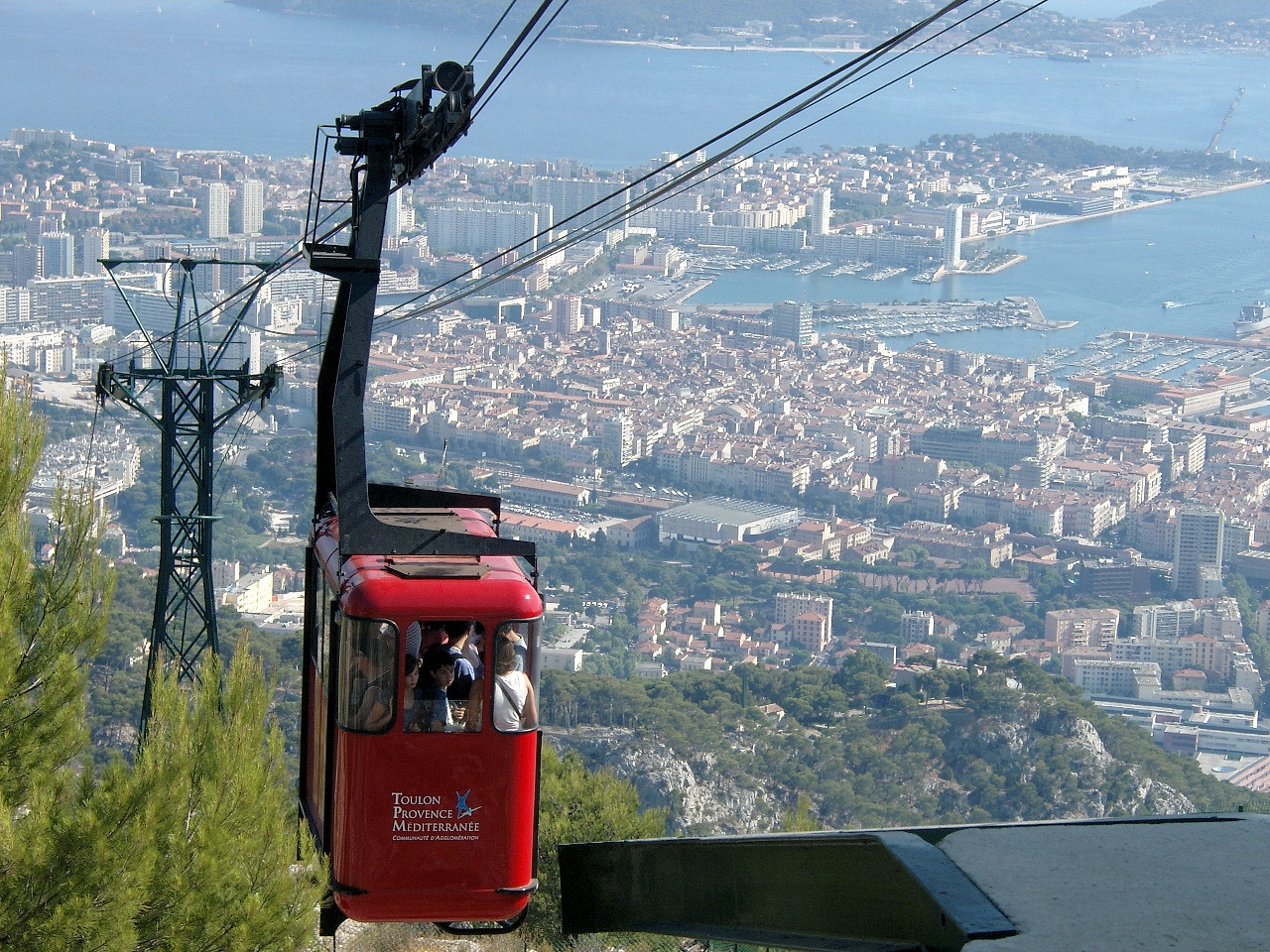 Cabine du téléphérique du Mont Faron à Toulon